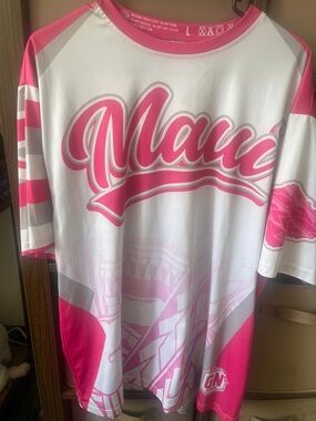 GET NUTZ-Maui Pink & White Graphic Dri-Fit jersey